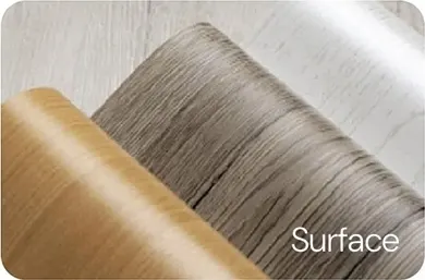 laminate sticker surface